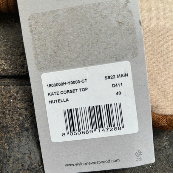 Vivienne Westwood Brand New 1,240$ Kate Corset from S/S 2022 w/ orb - Picture 13 of 15